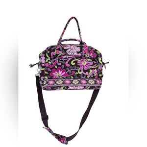 Vera Bradley Purple Punch Retired Large Computer Travel Tote Bag